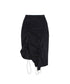 Drawstring Ruched Slit Skirt